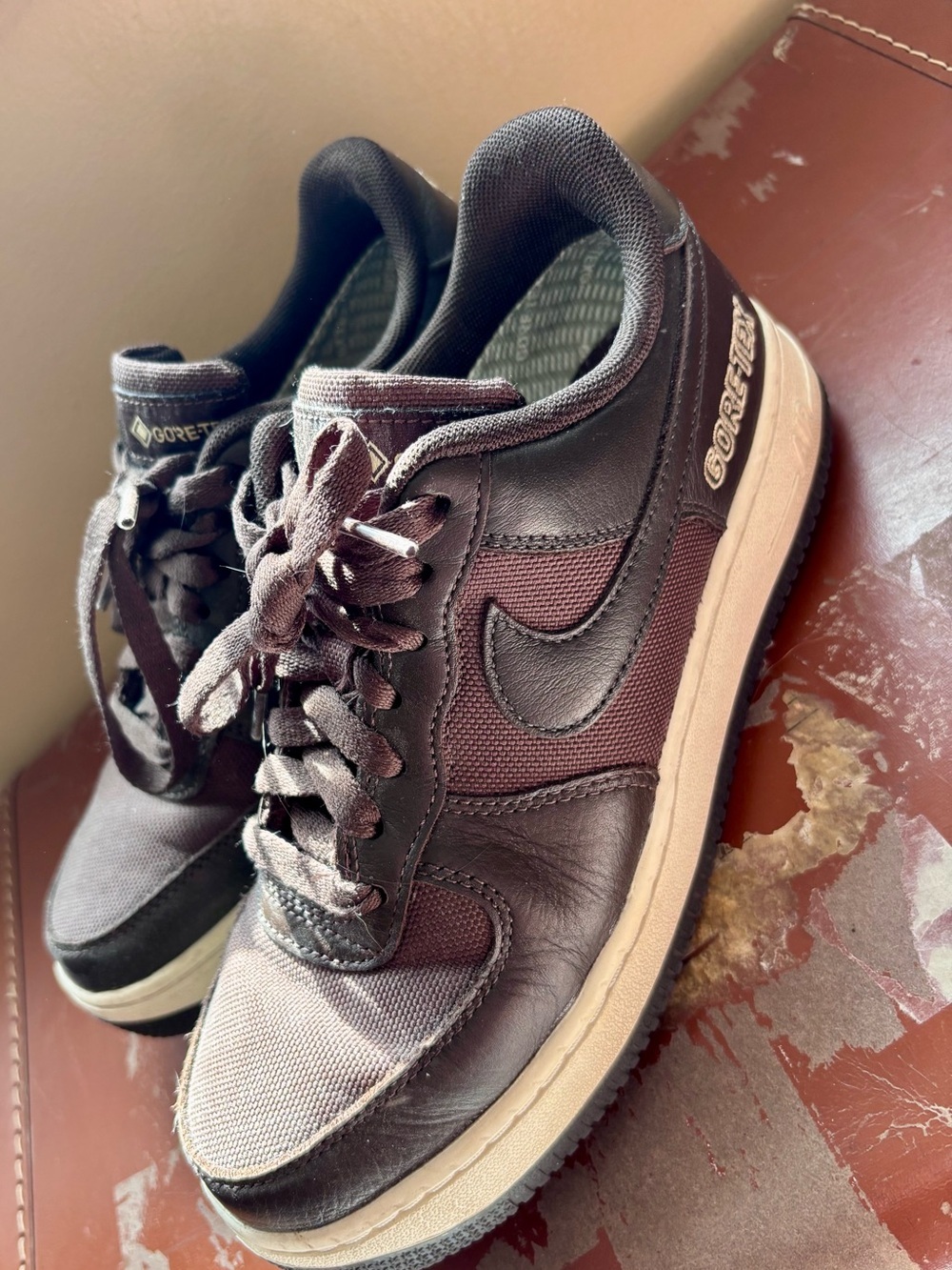 Nike| Air Force 1 Low GTX Sneakers in Baroque Brown 7.5W/5.5M Unisex